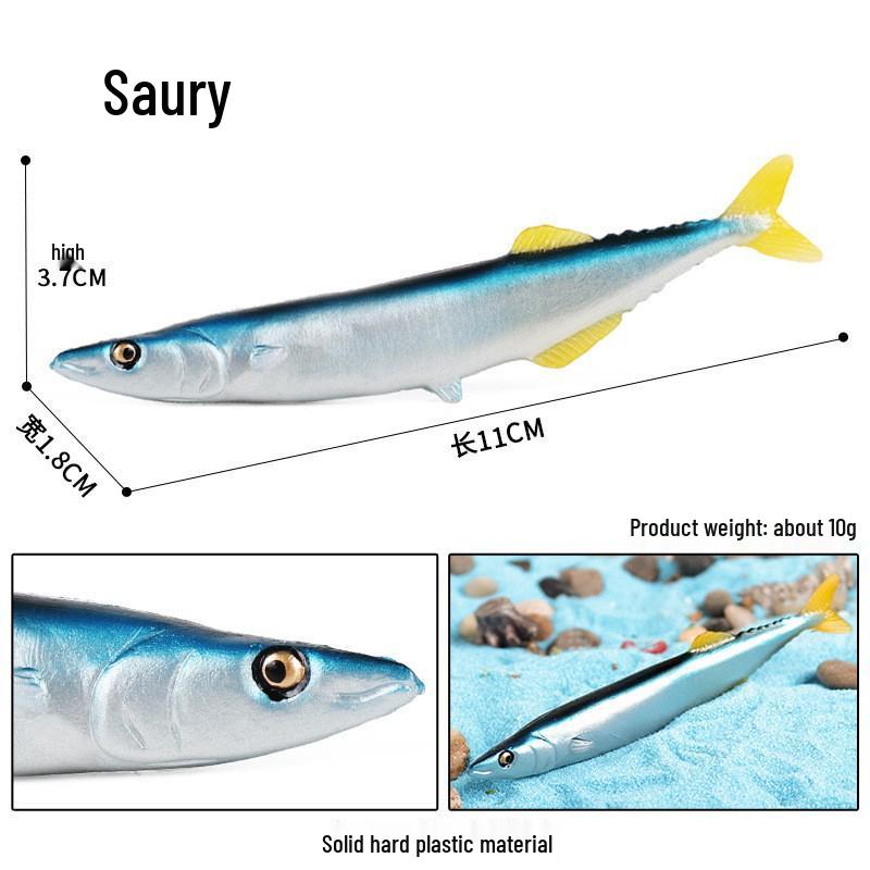 Cognitive Ocean Animal Model Toy - Salmon, Bass, Tuna, Marlin, Shark