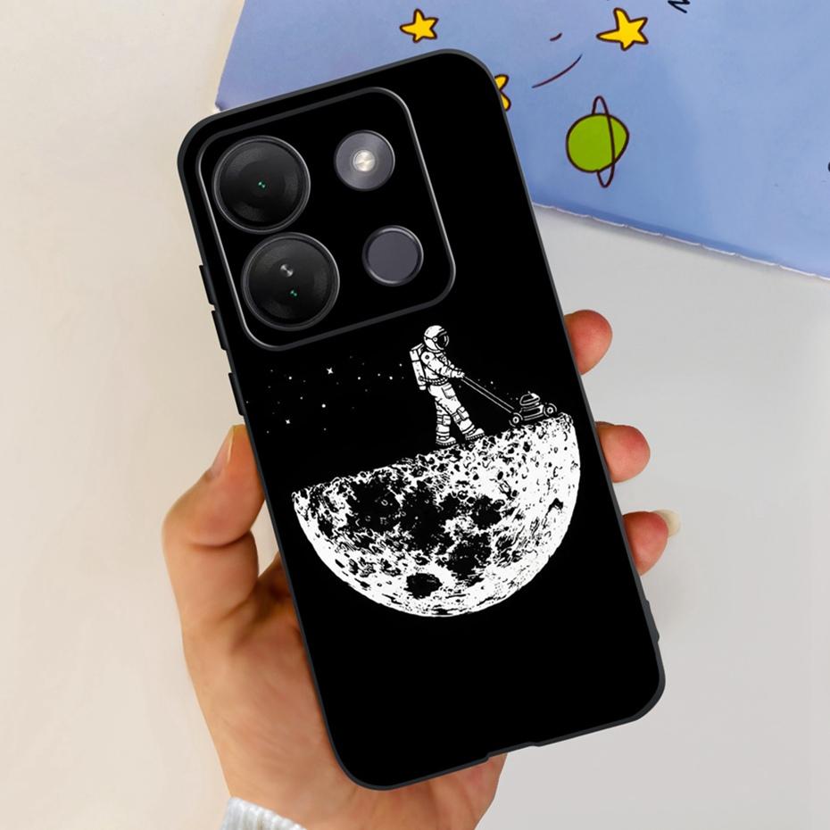 Case For Infinix Smart 7 HD Cute Flower Cat Pattern Soft Silicon TPU Phone Bumper For Infinix Smart 7HD X6516 Back Cover
