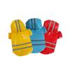 Waterproof & Snowproof PU Leather Dog Raincoat with Reflective Strips