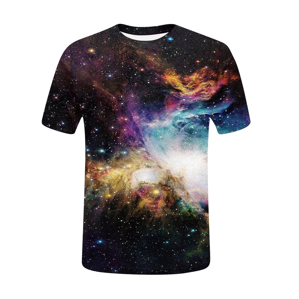 Women's Fashion Casual Printed Round Neck Short Sleeve T-Shirt Top