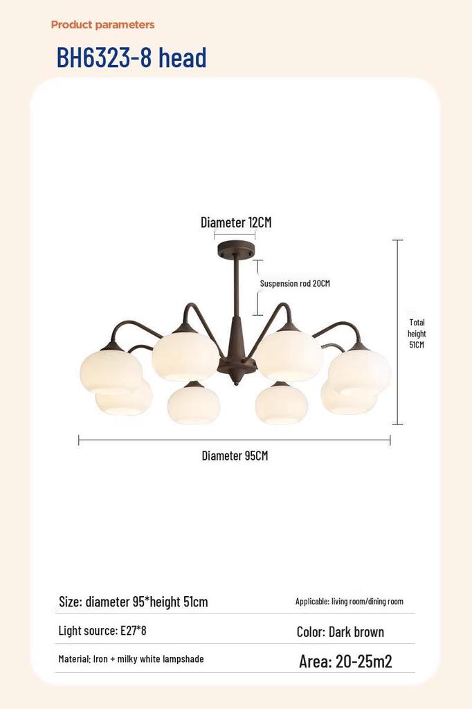 2026 Modern Retro Vintage Style Chandelier - High-End Design for Living Room, Dining Room, or Bedroom