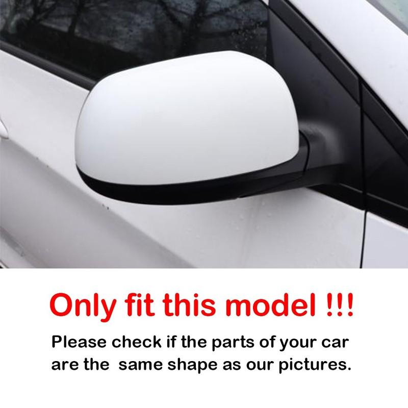 For Kia Picanto 2012 2013 2014 2015-2025 ABS Rearview Side Mirror Cover Wing Cap Exterior Door Housing Trim Adhesive Sticker