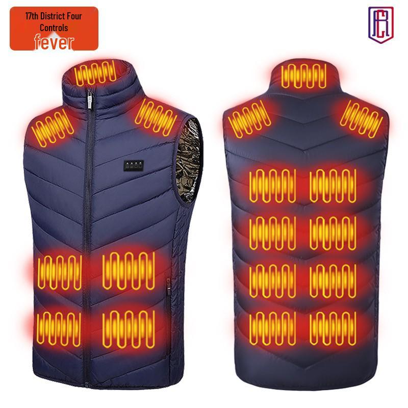Smart USB Heated Vest: Unisex Winter/Autumn Thermal Wear with Constant Temperature Control