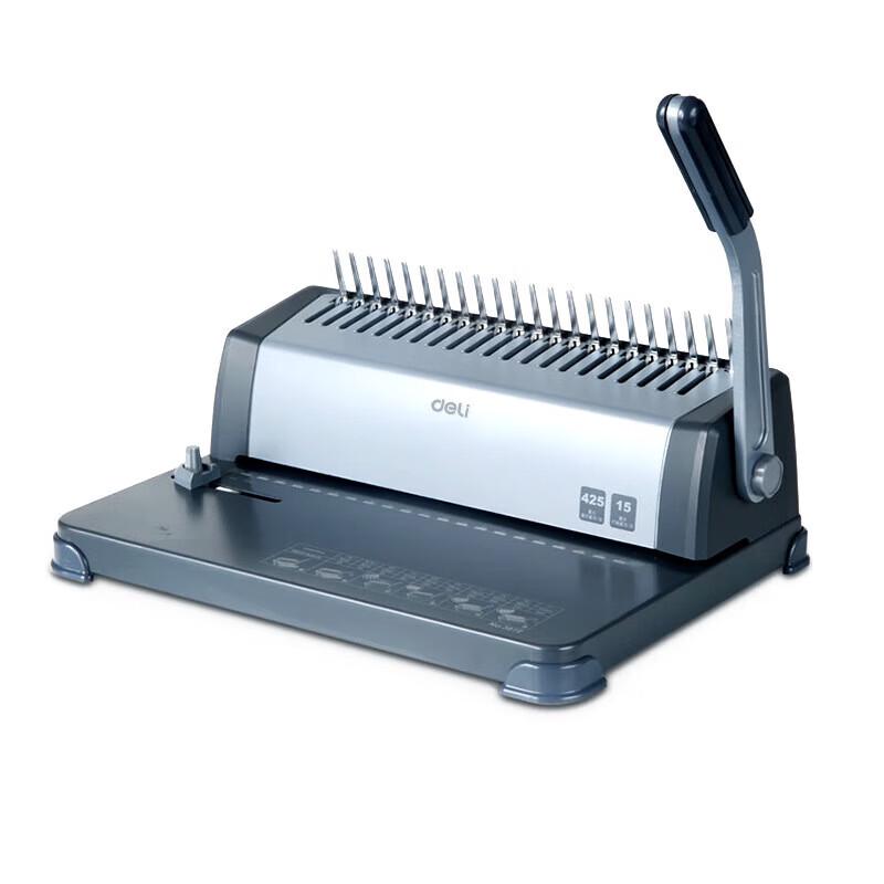 Deli 3872 Labor-Saving 21-Hole Comb Binding Machine