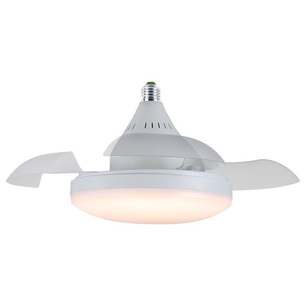 

JOYINLED Invisible Telescopic Blade LED Ceiling Fan Light Modern Design Silent Fans Remote Control for Bedroom Living Room Lamp