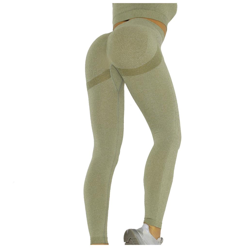 Damen Farbe Hüftheben Sport Fitness Laufen High-Waist Yoga Hose