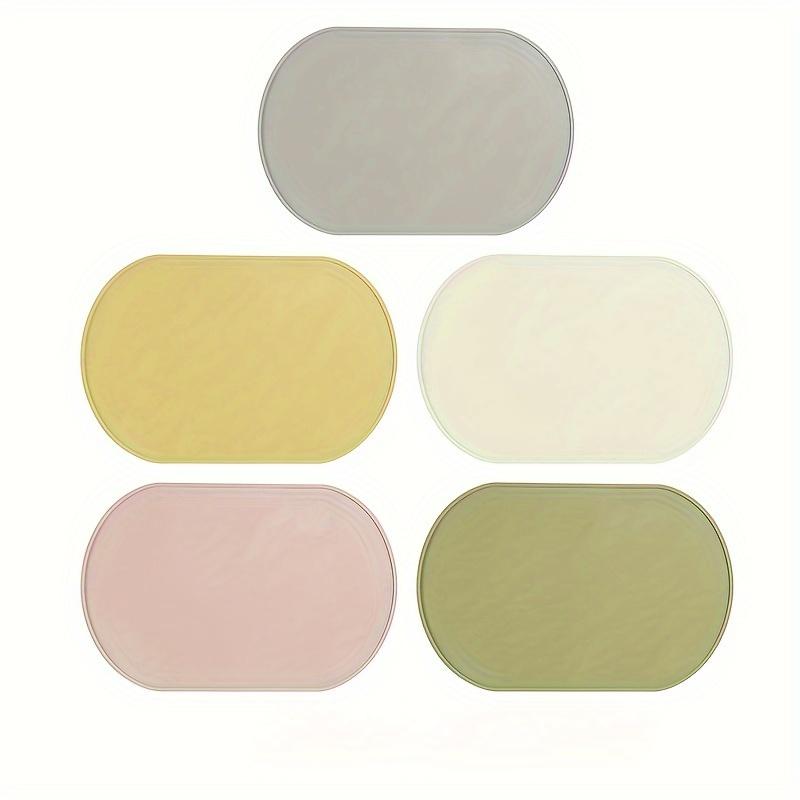 

Набор силиконовых подставок под тарелки из 5 штук для обеденного стола, нескользящие термостойкие кухонные коврики, протекторы для посуды, можно мыть в посудомоечной машине, 5 ярких цветов Mix Color (5pcs)