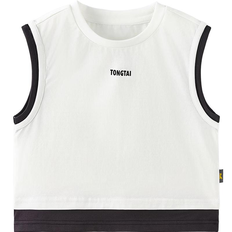 TONGTAI Boy s Pure Cotton Summer Sleeveless Vest 90cm