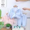 Kids Casual Long-Sleeve Set, Comfortable Daily Wear Outfits