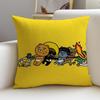 Popular KKakao FriendsS Cushion Cover Breathable and skinfriendly linen pillowcase square removable and washable cushion