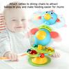 Baby High Chair Toy Rattles Set Fun Montessori Baby Dining Table Suction Cup Toys Early Development Fine Motor Skills Toy Gifts