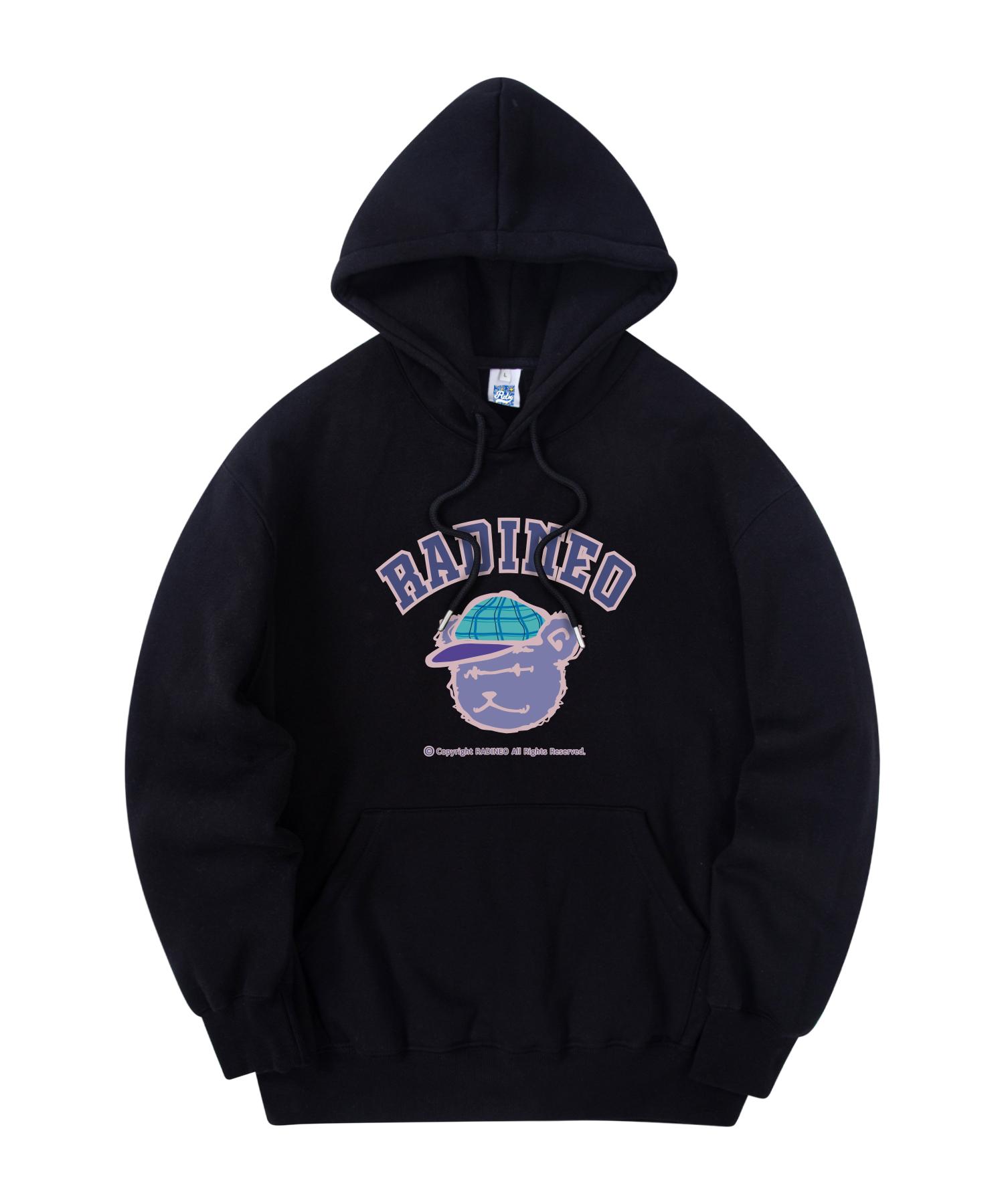 Radineo Purple Bear Hoodie Black L