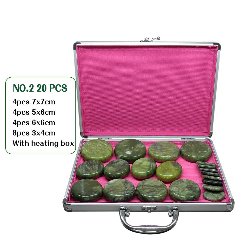 Tontin Hot Stone Massage Set Heater Box Relieve Stress Back Pain Health Care Acupressure Lava Basalt Stones for Healthcare