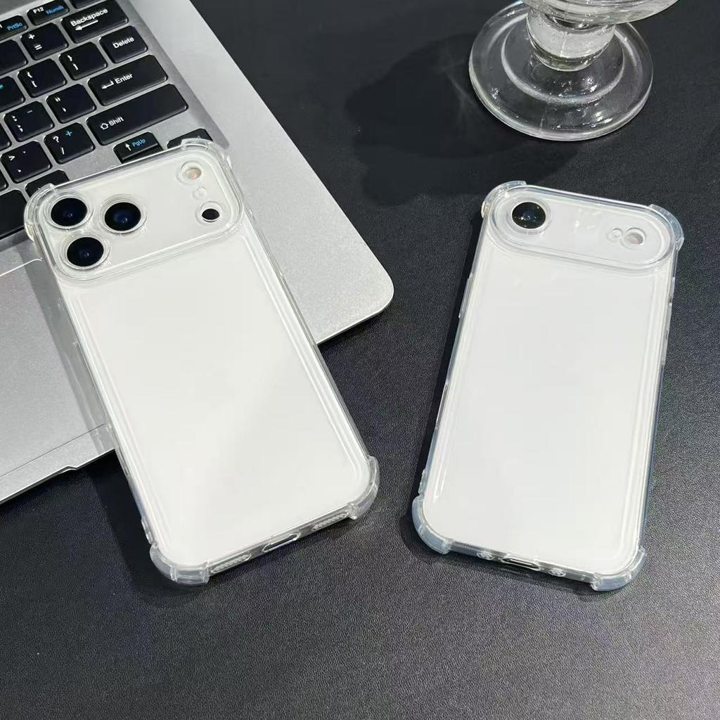 For Apple Phone Shockproof Clear Case For iPhone 17 16 15 14 13 12 11 Pro Max Mini 6 7 8 Plus SE 17 Air Transparent TPU Cover