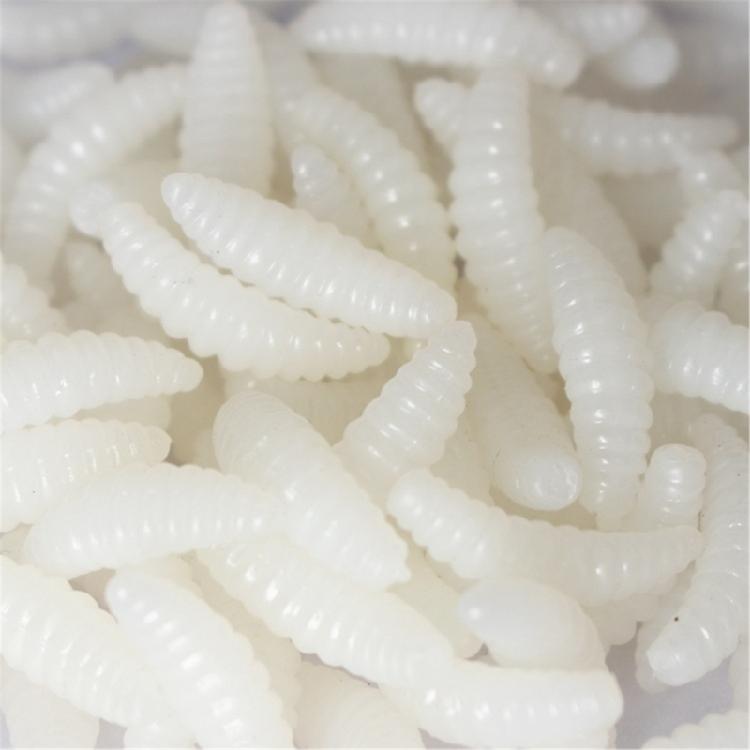 50Pcs Appâts Souples pour la Pêche aux Insectes de Pain Silicone Appâts Artificiels Appâts Artificiels Wobblers pour Jigging Appâts Vers de Terre