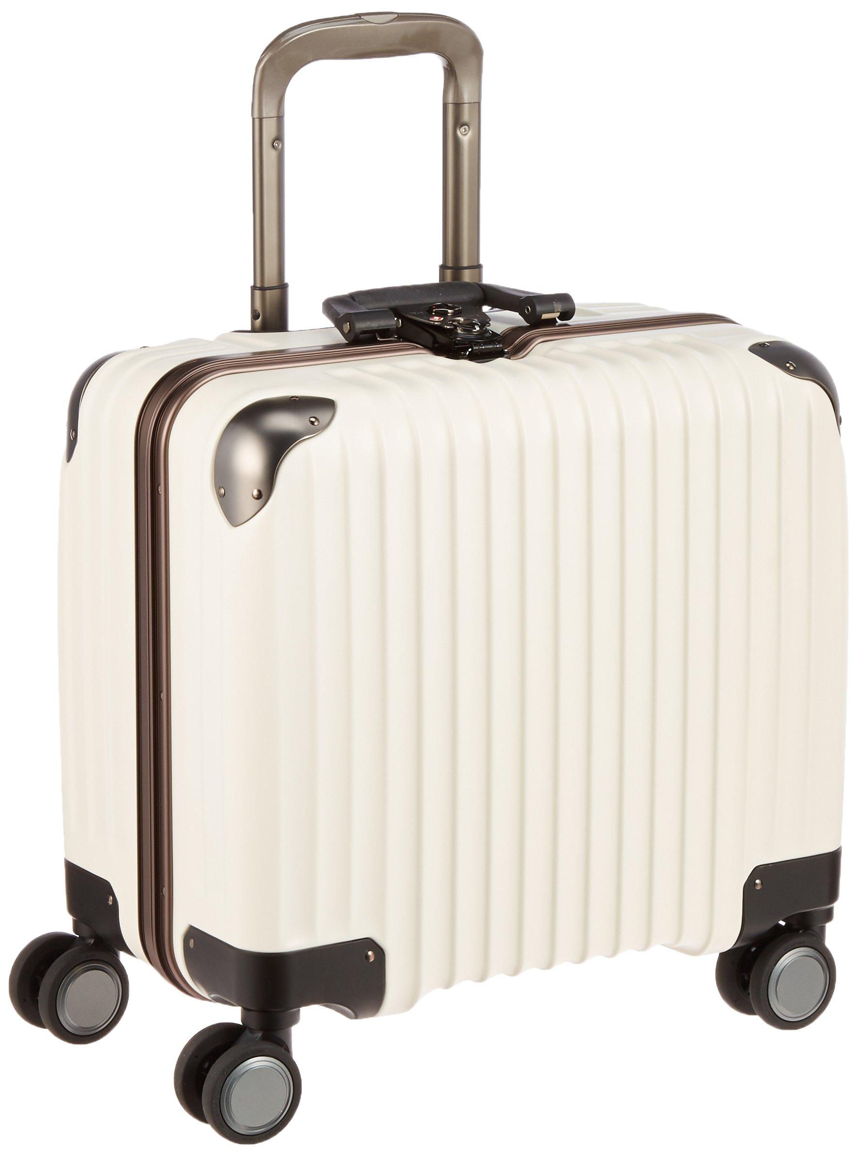 

Валіза бізнес-розміру з поворотним замком, безшумні колеса TW43, гарантія включена, 33 л, 43 см, колір слонової кістки [Cargo], 3,9 кг слонова кістка