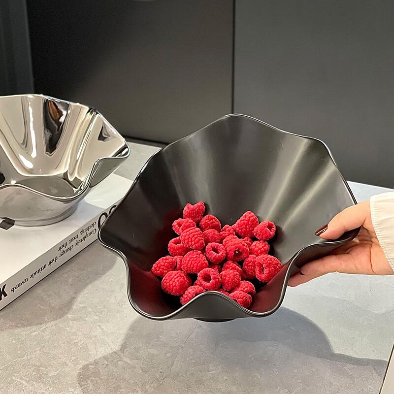 Wavy Ceramic Fruit Plate