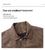2025 Men's Retro Suede Velvet Jacket - Trendy American Lapel Style for Autumn
