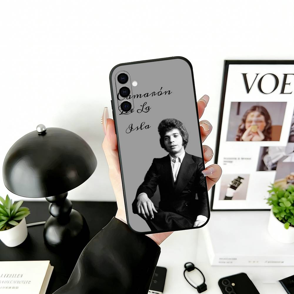 Singer Camaron D-De L-La I-Isla Phone Case For Samsung Galaxy A73,A72,A71,A70,A53,A52,A51,Others Soft Black Cover