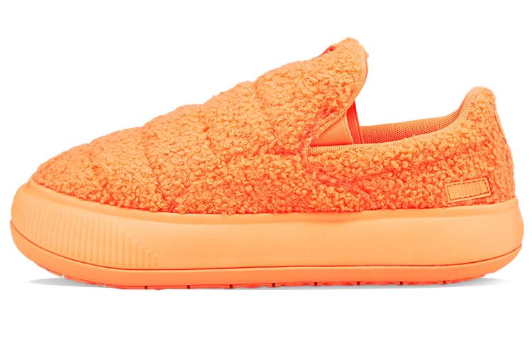 Women's Sneakers Puma Wmns Suede Mayu Slip-On 'Teddy - Neon Citrus'