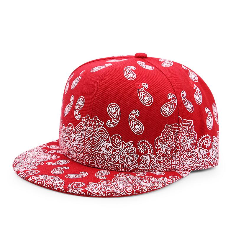Unisex Printed Hip-Hop Flat Edge Baseball Cap Casual Dance Performance Hat for Men And Women