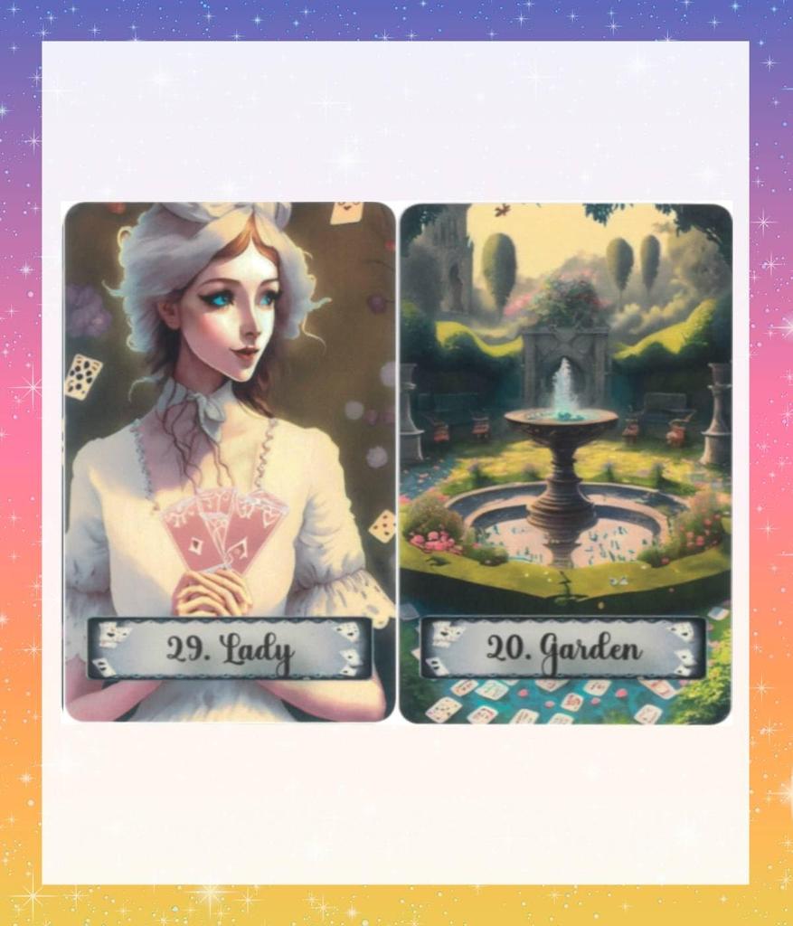 [Japanese] Wonderland Lenormand Cards with Dedicated Pouch, Lenormand Cards, Tarot Cards, Fortune Telling, Pocket Size [Authentic]