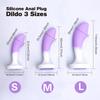 3 Color Silicone Anal Plug 3 Sizes Butt Plug Crystal Base Analplug Sex Toys For Woman Men Anal Toys Anal Dildo Adult Toys