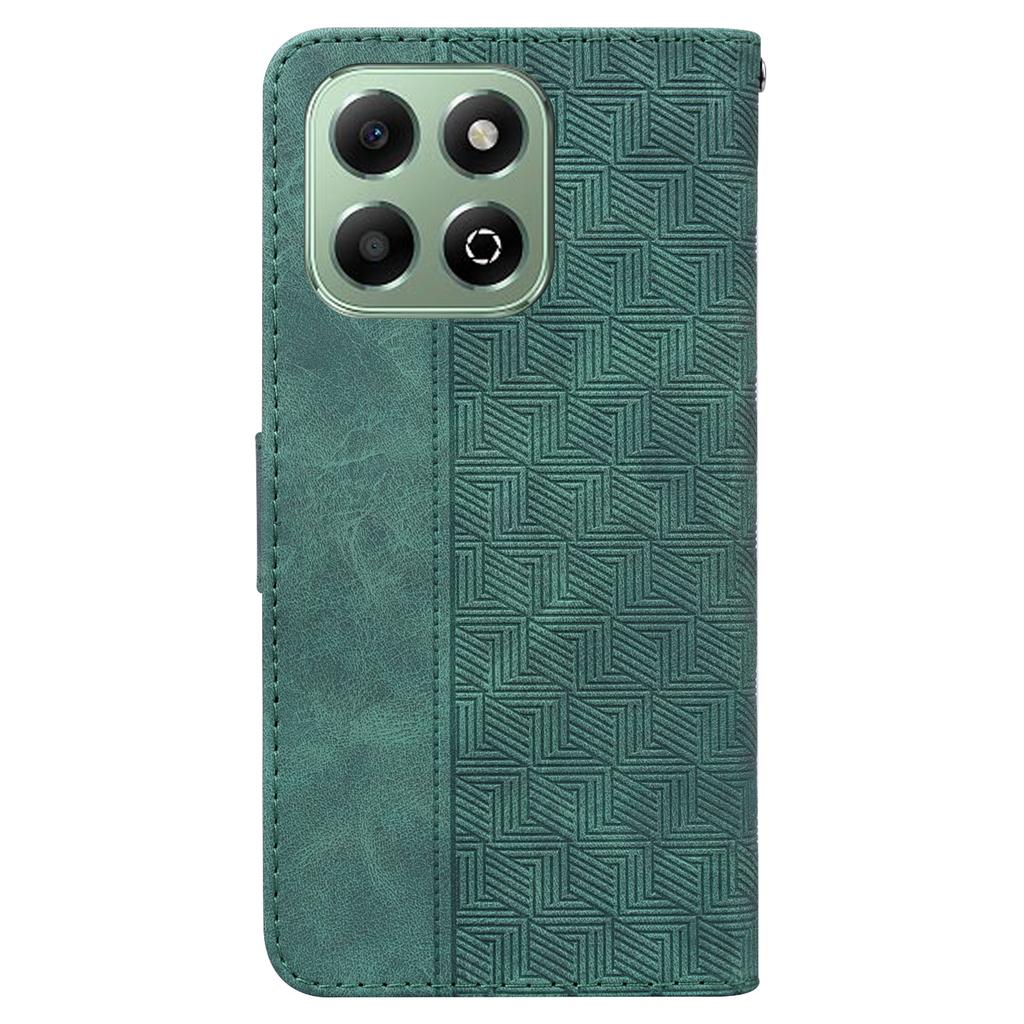 For Honor X6b 4G Case Geometry Pattern Leather Wallet Phone Cover