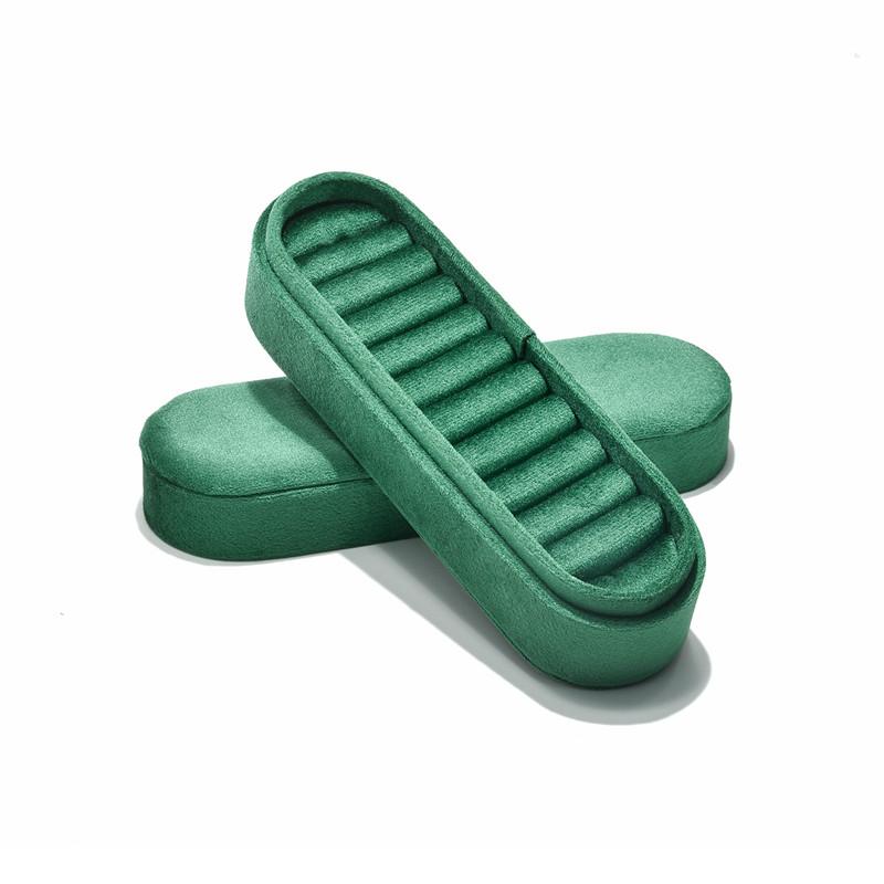 High Quality Velvet New Ring Storage Display Box Ring Storage Tray Ring Earrings Jewelry Tray Window Display Props