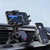 Car Air Vent Phone Holder Mount with Metal Hook Clip, ABS Material, 360° Rotation, One Button Release, Compatible with All Cars