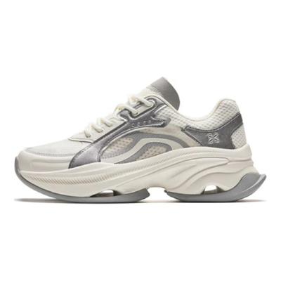 Şok Emici Aşınmaya Dayanıklı Düşük Bilekli Günlük Ayakkabılar Kadın spor ayakkabı Gümüş Beyaz 122428885-5