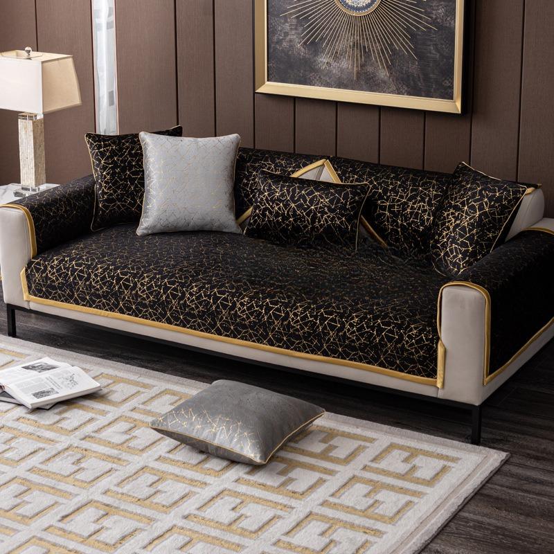 Chenille Sofa Cushion Four Seasons Universal Simple Modern Nordic Light Luxury Style Cover Back Towel Cover Cloth Non-Slip Cushion
