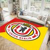 Union Berlin FC Design Crystal Velvet Carpet Cozy Non?Slip Printed Rug For Bedroom Living Room Entrance