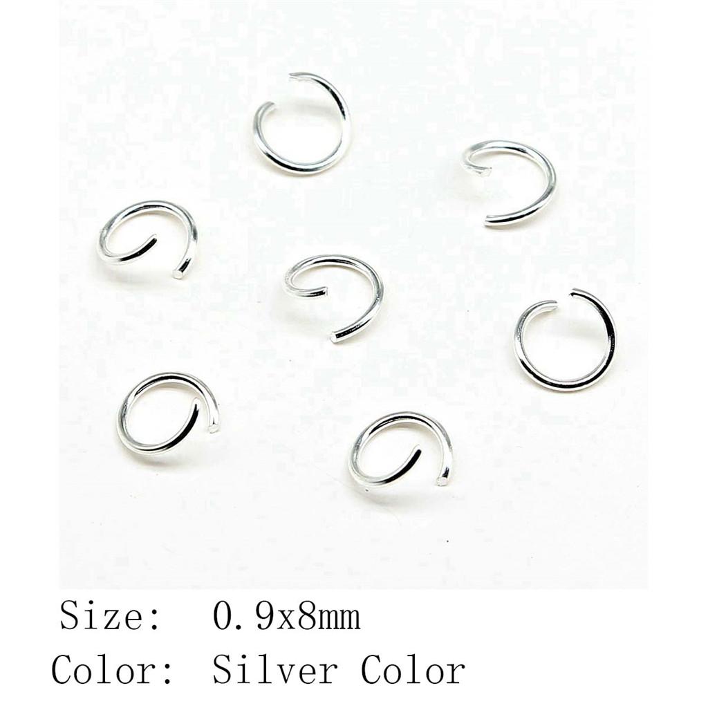 Wedding Anniversary Jewelry Materials Open Jump Rings 5 Colors 6 Sizes Accessories Parts Souvenir Accessories Parts