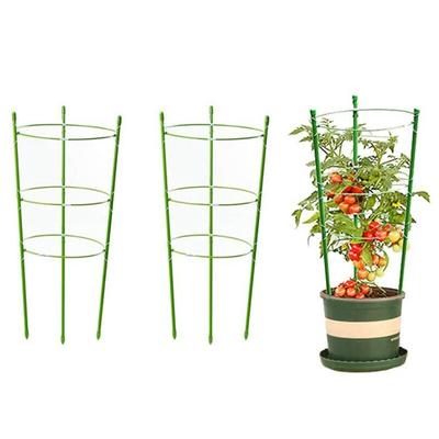 2-teiliger Gartenpflanzen-Stütz-Tomatenkäfig, Upgrade 45-cm-Pflanzengitterrahmen-Kit
