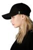 Czapka z daszkiem z logo Stud oversize Czarna [VARZAR]