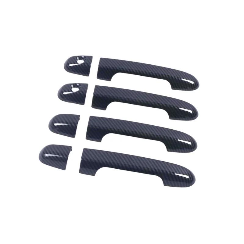 New Chrome Carbon Fiber Car Door Handle Cover Bowl Trim Stickers Overlay For Kia Forte Cerato 2009 2010 2011 2012 2013