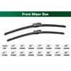 GREATROAD Wiper LHD&RHD Front & Rear Wiper Blades Set For Range Rover L322 Vogue HSE 2002 - 2012 Windshield Windscreen Window