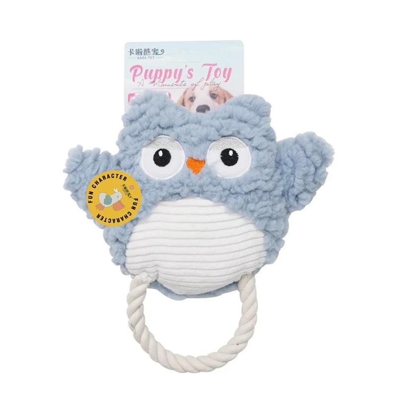 New Dog Toy with Squeaking Sound Plush Teeth Grinding Pet Supplies Dog Puzzle Interactive Toys Pomerian Dog Accessories