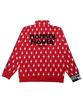 Monkey Flower Unisex Lightning Pattern Track Zip-Up / Ms2Wtc03U Red