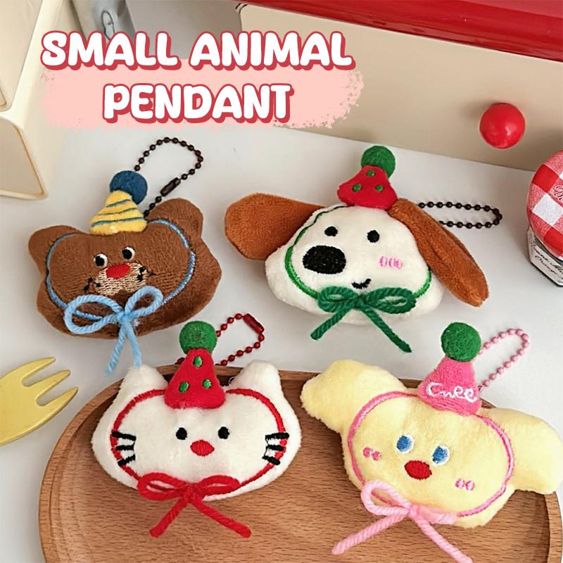 Mini Cartoon Small Animal Doll Toy Keychain Creative Cute Pendant Keychain Exquisite Backpack Decoration Accessories Gifts