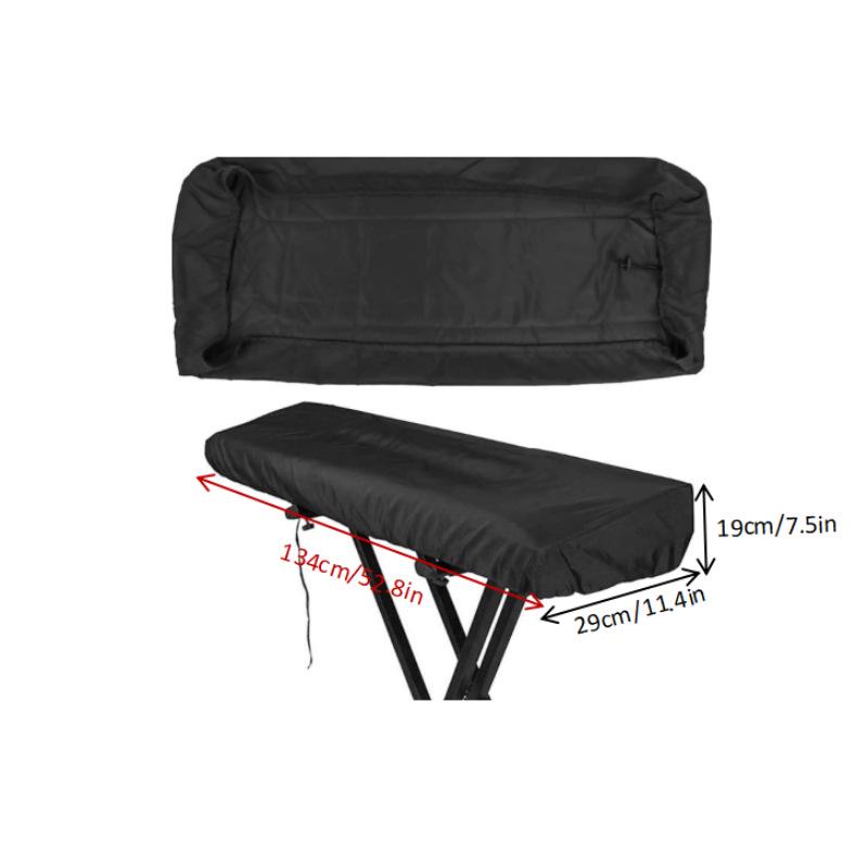 Waterproof 210D Silver-Coated Piano Dust Cover & Storage Bag