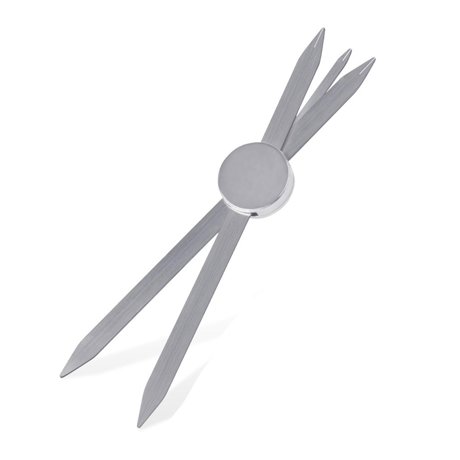 

Трафарет для бровей Линейка Нержавеющая сталь Точный инструмент для измерения бровей с коробкой для хранения Бровь серебряный