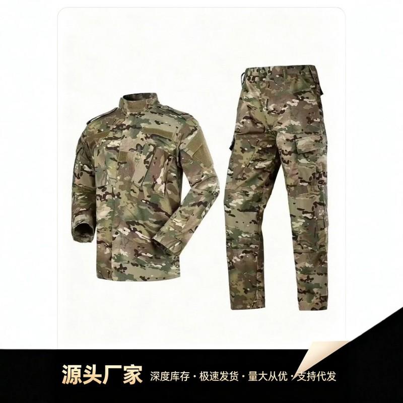 Herren Taktischer ACU-Stil Camo Outdoor Trainingsanzug Leichte Wander-Camping-Kampfuniform Set