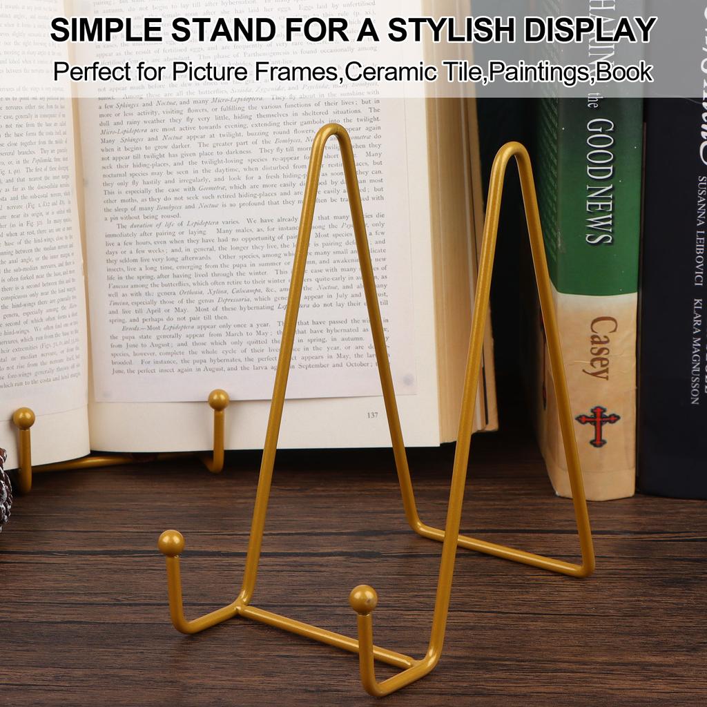 12 Pack 6 Inch Plate Stands For Display Iron Plate Holders Easel Display Stand Metal Wire Frame Holder For Decorative Plate Dish
