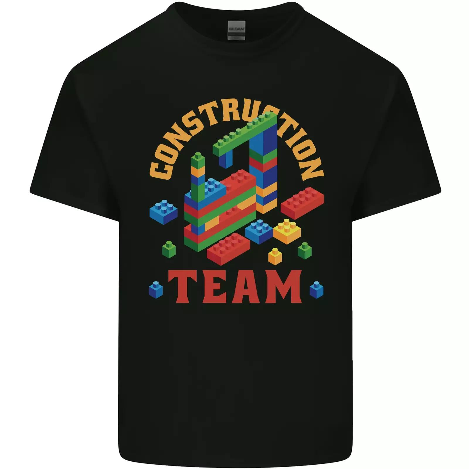 

Construction Funny Building Blocks Bricks Kids T-Shirt Childrens 3XL