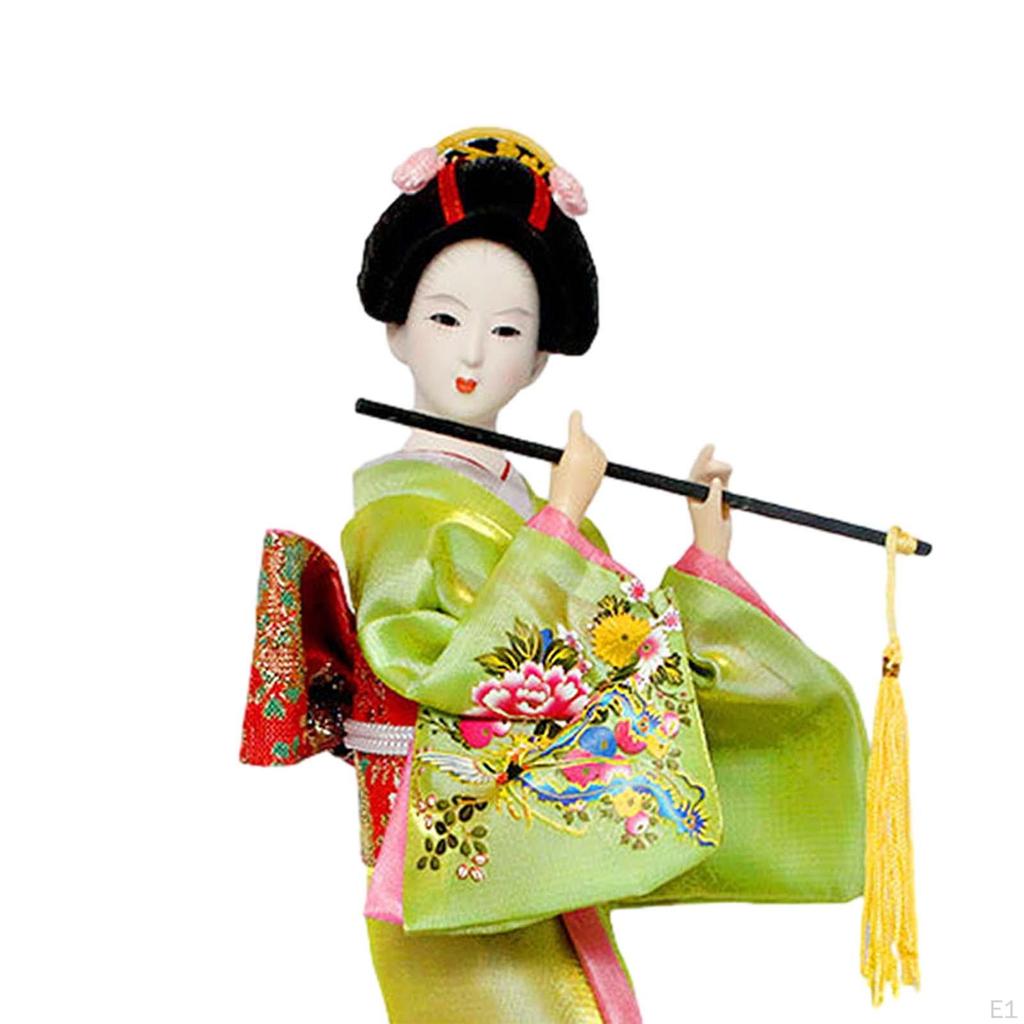 30cm Japanese Geisha Ethnic Dolls Traditional Handicraft Ornament Female Kimono Doll