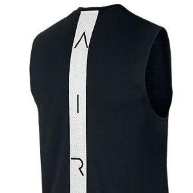 Jordan Brand Logo Crew Neck Sleeveless T-Shirt Men Tops Black DV6671-010