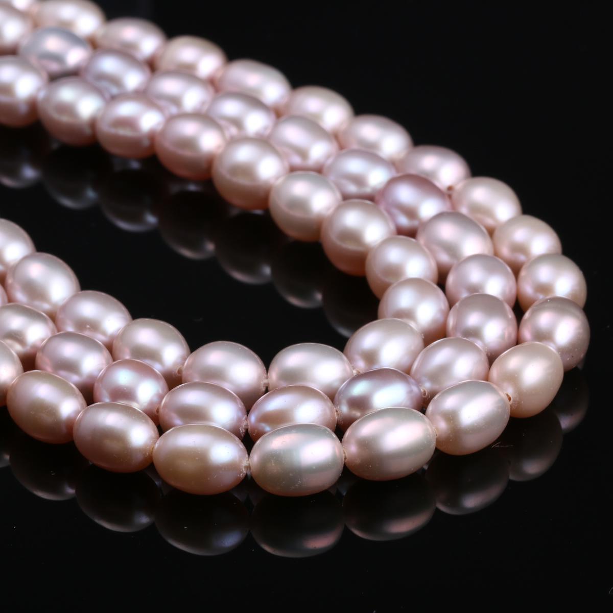

1String, AAA Natural Freshwater Rice Shape Pearl, 7-7.5mm Loose Spacer Pearl Beads for Jewelry Making DIY Holiday Gift, Women s Crafts, 36cm 1String/7-7.5mm-36cm фіолетовий