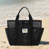 New Handheld Shopping Bag Beach Bag Travel Swimsuit Storage Bag Gym Bags Portable Tote Swimming Mesh Vacation Storage Bag